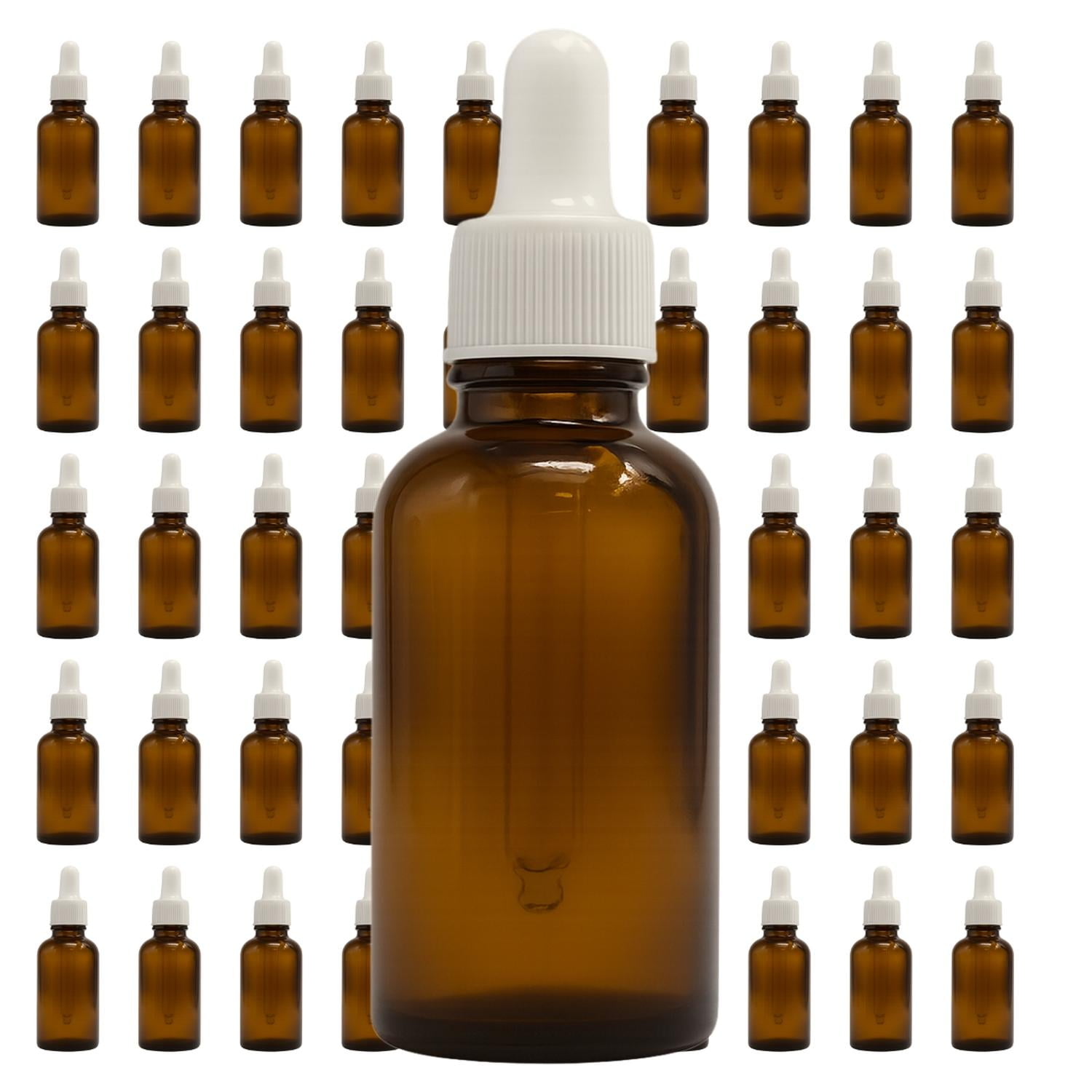 Genérico - Kit 50 Frascos Botellas Gotero De Vidrio 30ml Ambar