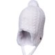 thumbnail image 2 of Gorro Bebé Niña Tejido Trenzado Crudo, 2 of 2