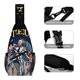 thumbnail image 3 of Beetlejuice Riñonera Bandolera con Estampado Integral para Hombres y Mujeres, Bolso Cruzado Gráfico de Tendencia, Mochila de Hombro Streetwear para Ciclismo y Deportes, Riñonera Versátil Casual, 3 of 6