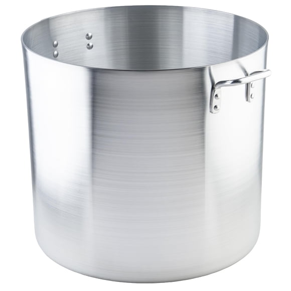 Olla alta Winware de aluminio de 75,7 L, 4 mm, certificada NSF