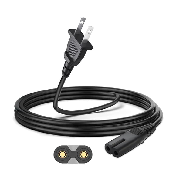 Cable de alimentación Love your yy 2,4 m 2 clavijas 100‑240 V