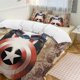 thumbnail image 2 of Superheroes-Captain America Comforter Set for Kids Boys Teen Men Tween 3D Lightweight Microfiber Bedding Sets, 2 of 4