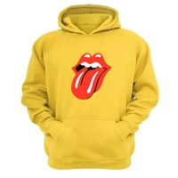 Genérico - Polerón Canguro The Rolling Stones Amarillo Talla L Unisex