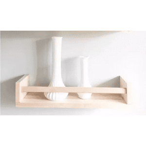 Genérico - Set De 3 Repisas Flotantes Modernas Barandas 60Cm Blanco