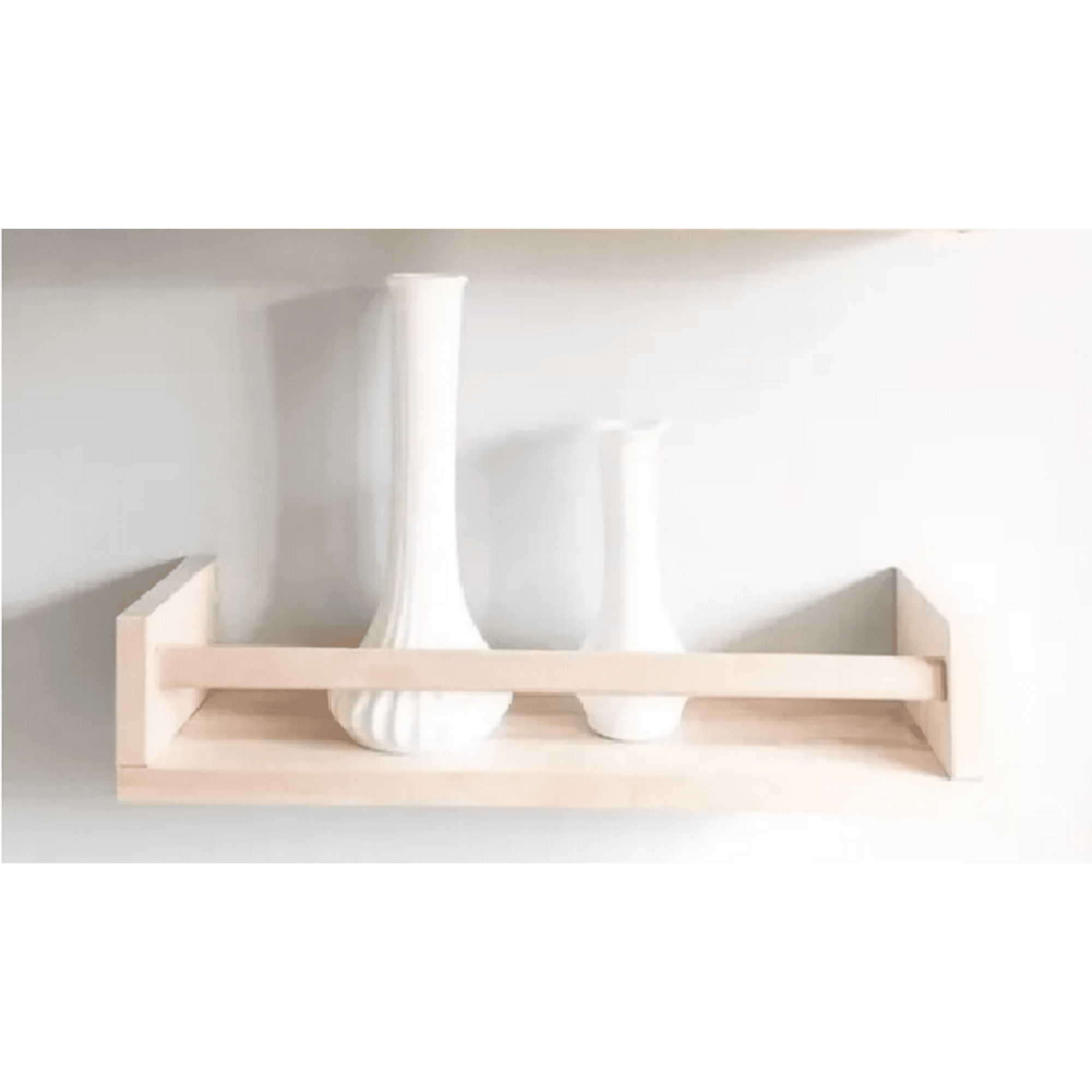 Genérico - Set De 3 Repisas Flotantes Modernas Barandas 60cm Blanco