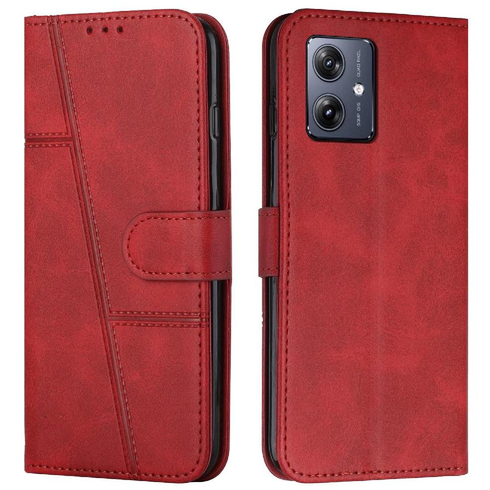 Foxdock - Funda Flip Para Moto G54 – Carcasa Delgada Y Resistente A Impactos Con Soporte Para Uso Diario Y Profesional