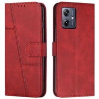 Foxdock - Funda Flip Para Moto G54 – Carcasa Delgada Y Resistente A Impactos Con Soporte Para Uso Diario Y Profesional