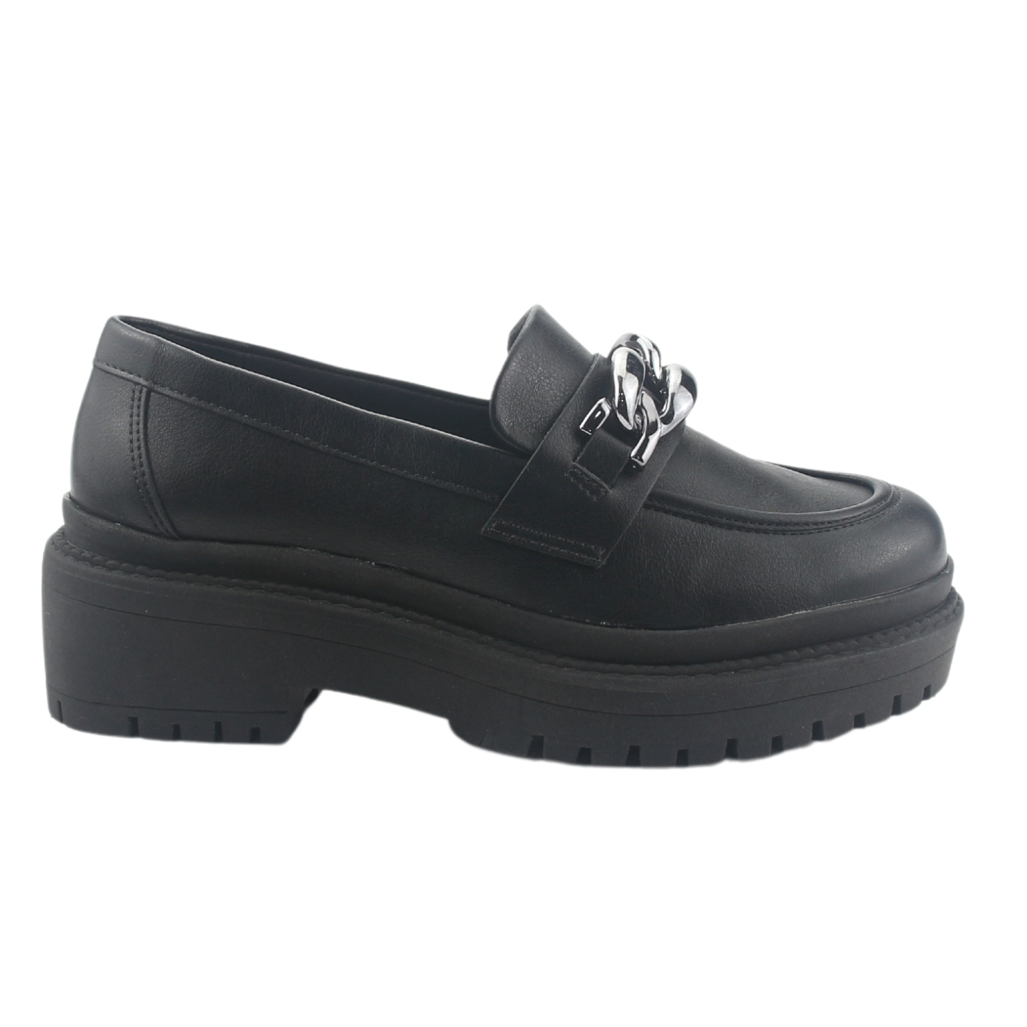 Mocasin Via Marte Mujer 013-006-01 Negro Casual
