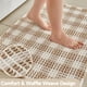 thumbnail image 3 of Alfombra De Baño Waffle Antideslizante Lavable Absorbente 30 X 50 Cm Color Caqui, 3 of 9