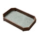 thumbnail image 3 of Bandeja Organizadora De Vidrio En Relieve, Bandeja De Tocador De Maquillaje Multiusos Para Fiestas, Hogar, Marrón Oscuro, Poligonal, 3 of 5