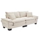 thumbnail image 2 of Corduroy Sofa Sleeper Couch Loveseat Sofa with Pillows Comfy Upholstered Deep Seat Sofa for Bedroom,Living Room,Apartment,Office,Dorm-Beige Corduroy, 2 of 3