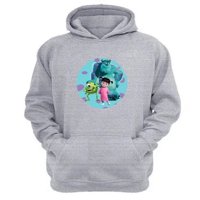 Genérico - Polerón Canguro Fabrica De Monstruos Gris Claro Talla S Unisex