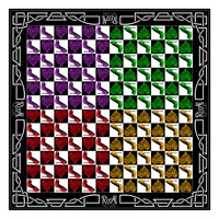 Rival - Pañuelo Bandana Semi Satinado Estampado Love Shoes