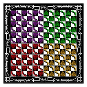 Rival - Pañuelo Bandana Semi Satinado Estampado Love Shoes