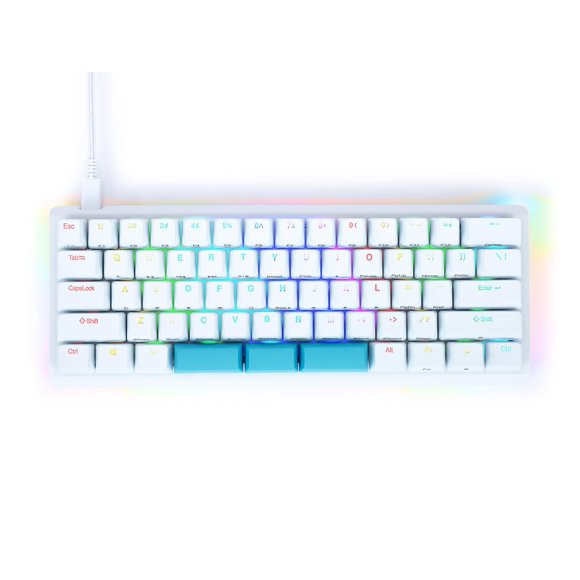 Teclado KINESIS TKO 60% Hotswap Blanco