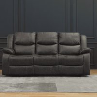 Muebles Santa Ana - Sofá Reclinable 3 Cuerpos Smoke