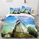thumbnail image 2 of Juego De Funda Nórdica Windmill Juegos De Ropa De Cama Infantiles Niños Niñas Funda Nórdica Estampada En 3d Hermosa Colcha Rústica Vida Funda Nórdica Colección De Dormitorio, 2 of 3