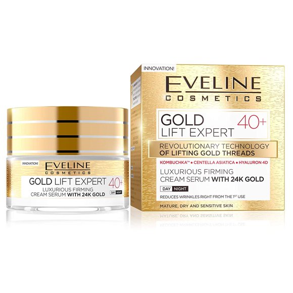 Suero Facial Eveline Gold Lift Expert Oro 24k 40+