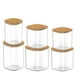 thumbnail image 1 of Set 6 Frascos Hermeticos Especias Cuadrado Tapa De Bambu, 1 of 3