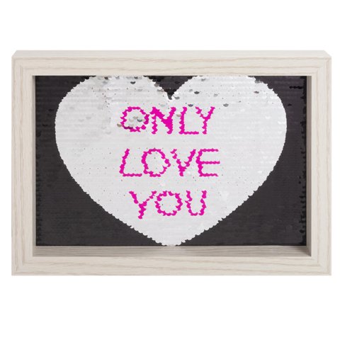 Vgo - Marco Madera Love Con Brillos Mdf2128/Love Unc