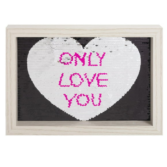 Marco Madera Love Con Brillos Mdf2128/love Unc