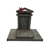 Magideal - Adorno De Estructura De Madera De Pesebre De Jesús Para Interior Y Exterior, Regalo De Iglesia Religiosa, Accesorios De Material Premium, Colección