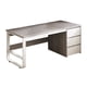 thumbnail image 1 of Escritorio Ejecutivo Metal Gris Blanco, 1 of 3