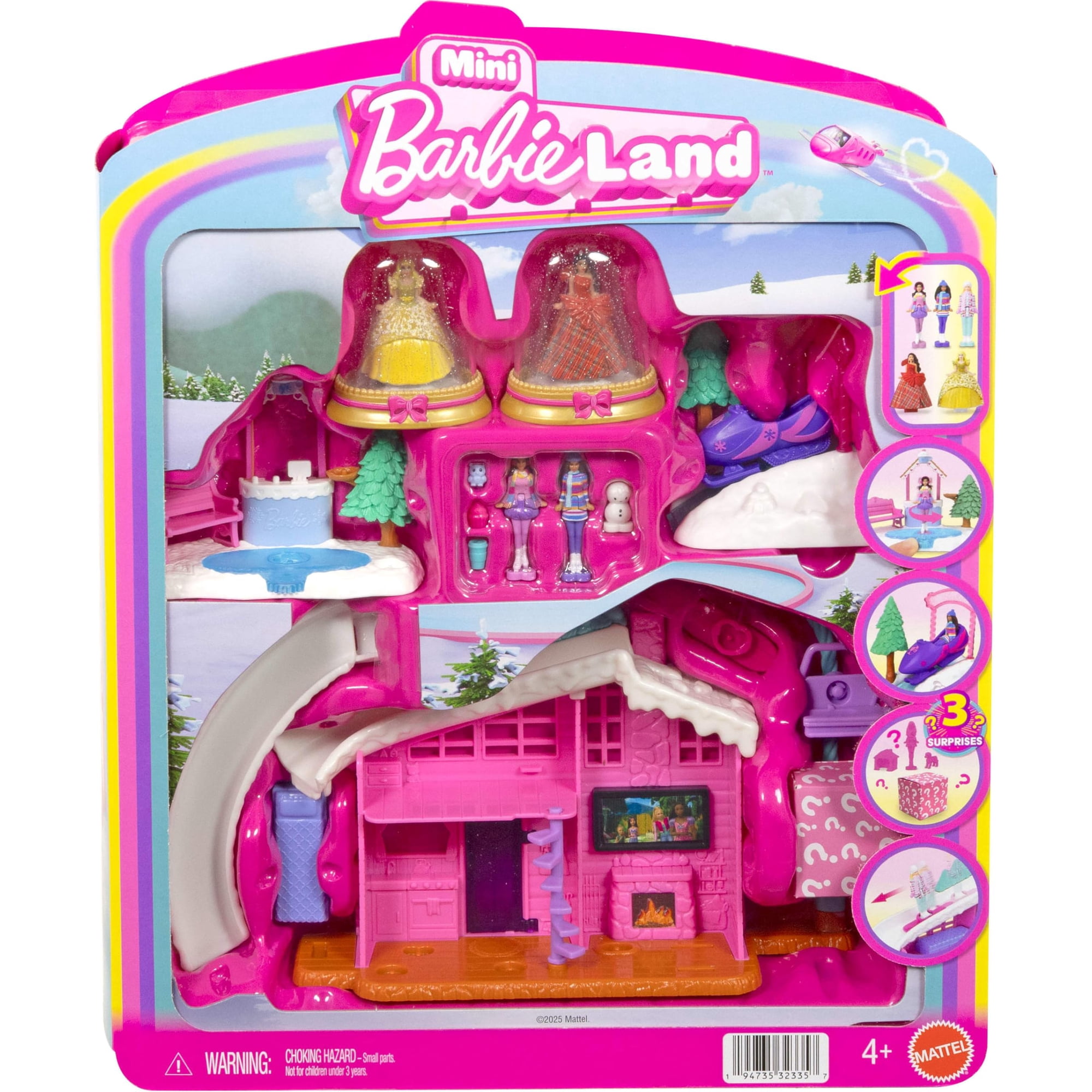 Set De Barbie Barbieland Con 2 Muñecas Navideñas Y 3 Juegos