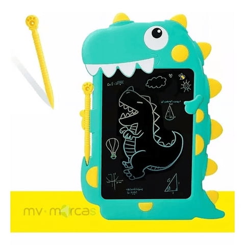 Leonimport - Tablero Mágico Dinosaurio Lcd 8.5 Tabla Dibujo Escritura Color Verde