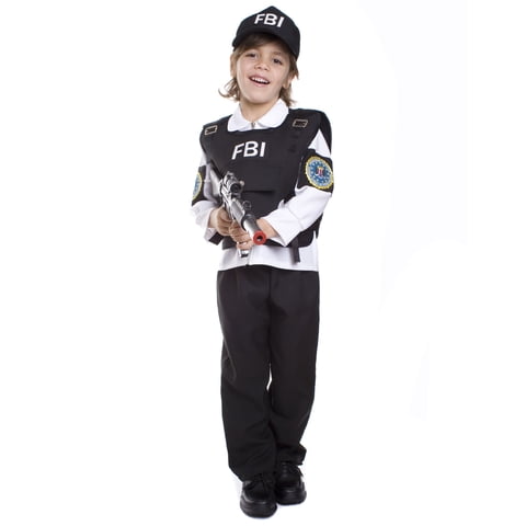 Dress Up America Kids SWAT Costume - Deluxe S.W.A.T. Police Officer Dress-Up Set for Boys & Girls Dress Up America Kids SWAT Costume - Deluxe S.W.A.T. Police Officer Dress-Up Set for Boys & Girls