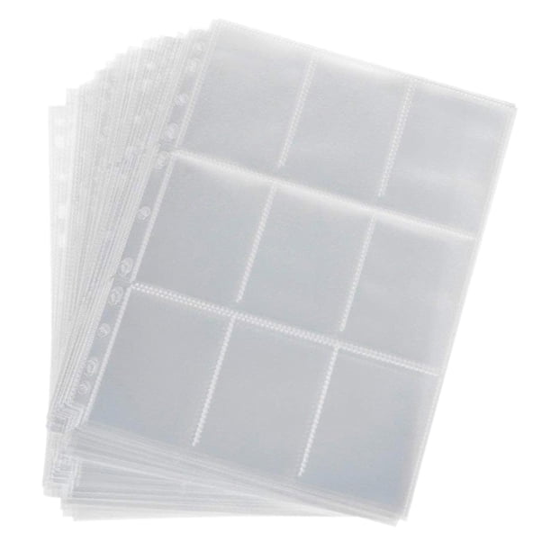 Fundas Para Tarjetas De Juego Para Tarjetas De Visita, Tarjetas De Béisbol, Tarjetas Coleccionables De 9 Celdas