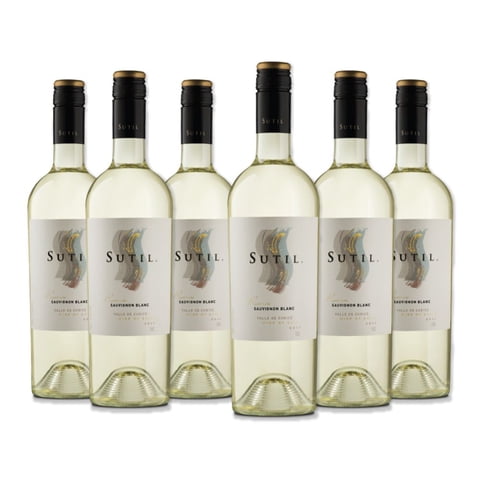 6X Vino Sutil Reserva Sauvignon Blanc 750Cc
