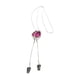 thumbnail image 5 of Colgante De Tulipán, Cadena De Suéter, Accesorios Elegantes De Diamantes De Imitación Para Fiesta, Mujer, Rojo, 5 of 5