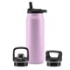 thumbnail image 1 of Botella de Agua ZULU Base 1.2L de Acero Inoxidable con 3 Tapas Rosa, 1 of 8