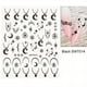 thumbnail image 1 of Bronzing Nail Stickers, Angel Wings Star Moon Necklace Nail Decals, Polished Sliver Golden Pattern Manicure Accessories, 1 of 3