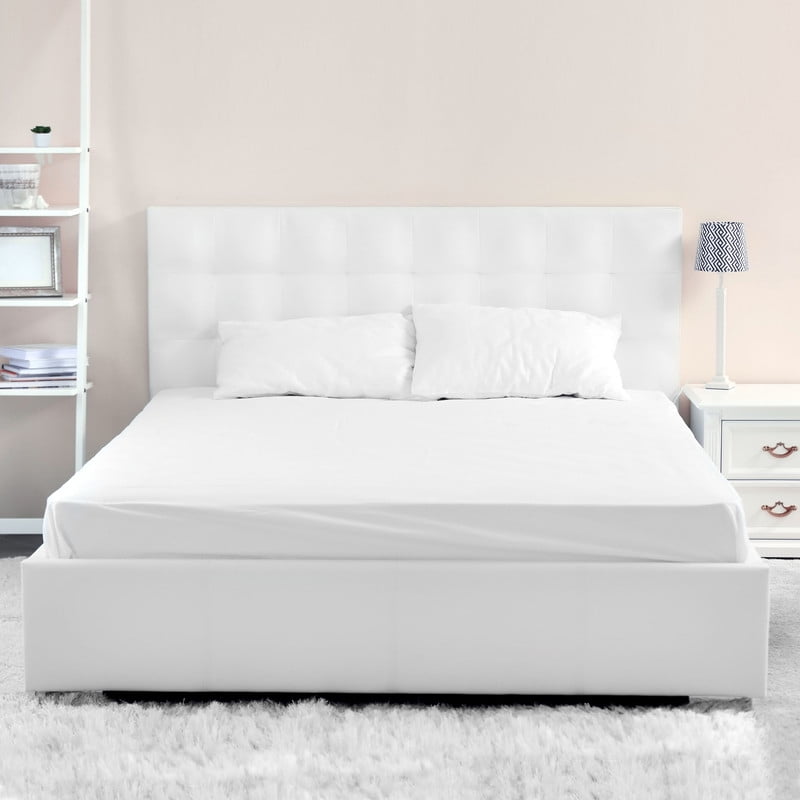 Le Nuit - Sábanas 2 Plazas Algodón Egipcio 300 Hilos Liso Blanco