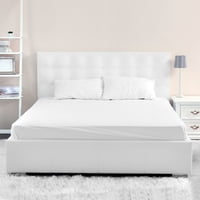 Le Nuit - Sábanas 2 Plazas Algodón Egipcio 300 Hilos Liso Blanco