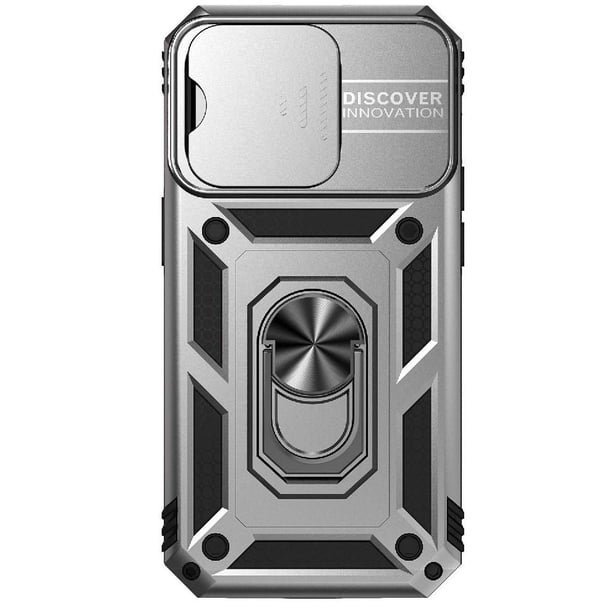 Estuche GANGXUN para iPhone 14 Pro Max, soporte giratorio 360°, estilo mecánico y magnético