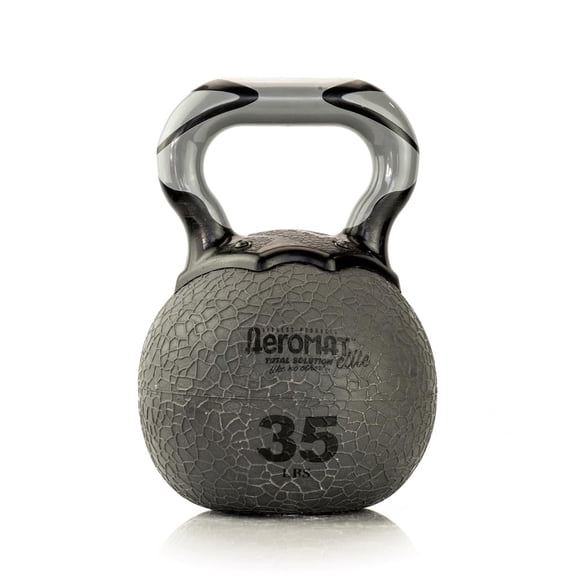 Balón medicinal con pesas rusas Aeromat Elite, 16 kg/35 libras, color gris