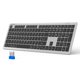 thumbnail image 1 of Teclado inalámbrico TECKNET KB005 para 4 dispositivos, recargable, Bluetooth, 1 of 7