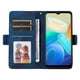 thumbnail image 5 of Carcasa FOXDOCK Vivo Y16 4G de cuero PU, diseño acolchado clásico, protección contra caídas y rayones, 5 of 5