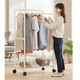 thumbnail image 5 of Organizador Multifuncional Perchero Blanco Doble De Ropa Zapatos, 5 of 5