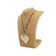 thumbnail image 3 of Collar Largo De Gamuza Animal Print Con Dije Corazón 45 Cm, 3 of 5