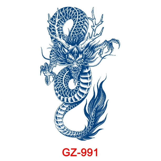 Semi Permanent Lotus Tattoos Body Art Totem Waterproof Temporary Tattoo Sticker For Women Men