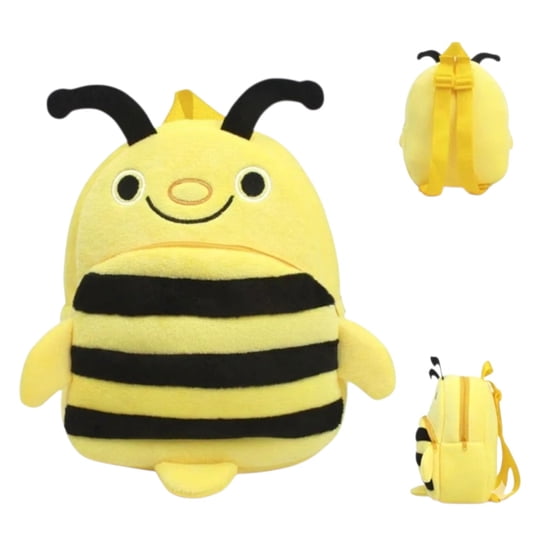 Mochila Infantil De Peluche De Abeja Amarilla