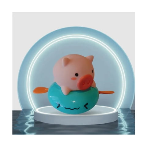 Kokoa World - Juguete Baño Infantil Verde Chanchito Doble Función