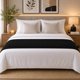 thumbnail image 3 of Camino De Cama Cubrecama Elegante Decorativo 40x210cm negro 1.5 plazas, 3 of 3