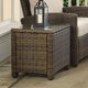 thumbnail image 4 of Mesa auxiliar para exteriores Crosley Bradenton Rattan Wicker Brown, 4 of 6