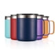 thumbnail image 2 of Taza de café ALOUFEA de acero inoxidable, 350 ml, aislante, azul marino, 12 oz, 2 of 7