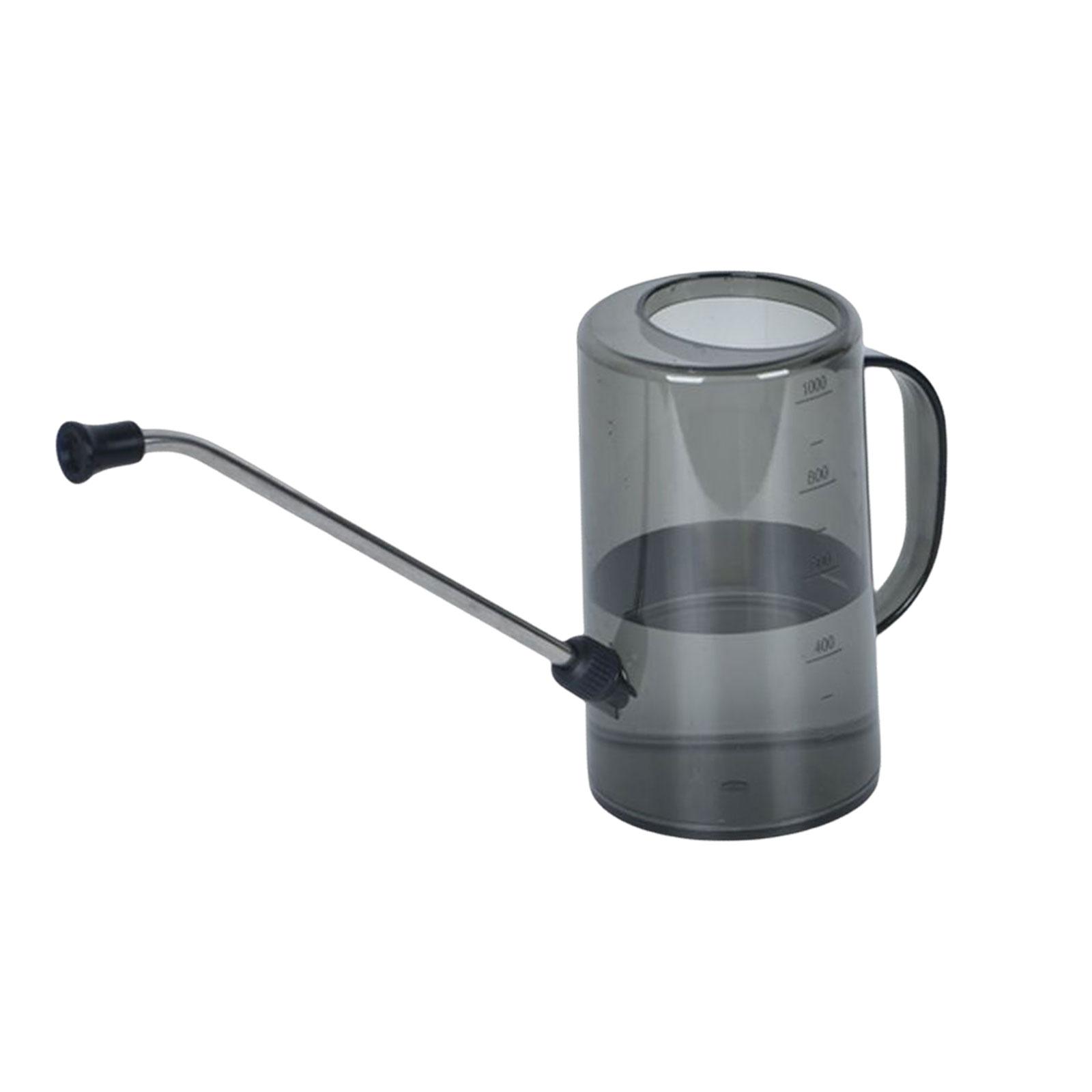 Magideal - Regadera Para Plantas De Interior, Boquilla Larga Con Cabezal De Pulverización Desmontable, Regadera Para Plantas, Flores De Jardín, Lata De Agua Con Gris